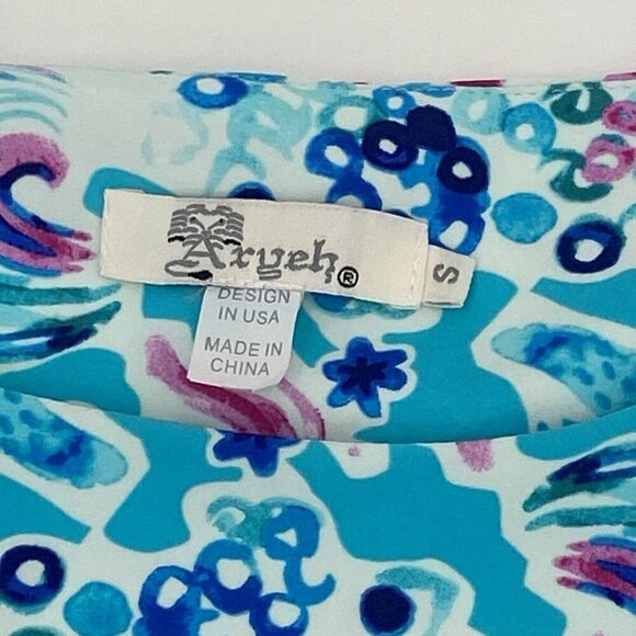 Aryeh Women's Size Small Nautical Preppy Nylon Dress Sleeveless - Picture 3 of 9